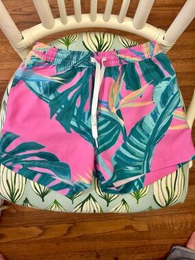 Chubbies YS- Tropical Print Pink Swim Shorts